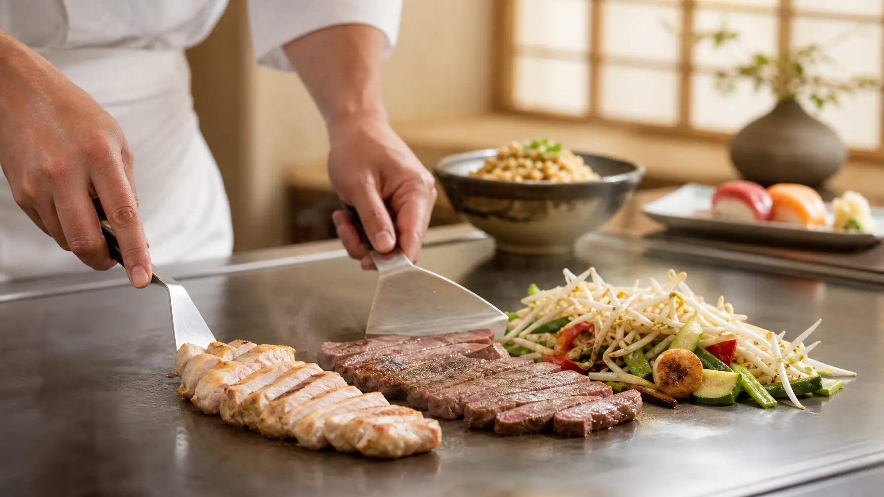 Fujiya Glattbrugg Live Cooking Teppanyaki Business Lunch Selection